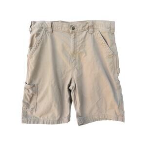 Carhartt Cargo Shorts Mens 36 Tan B147 DKH Original Fit Work Shorts